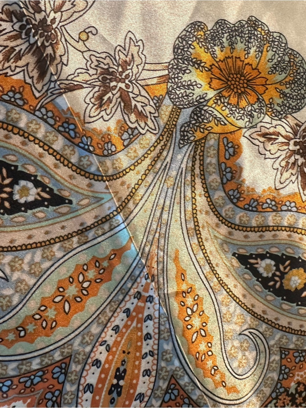 NEW Bohemian Cream Floral Scarf